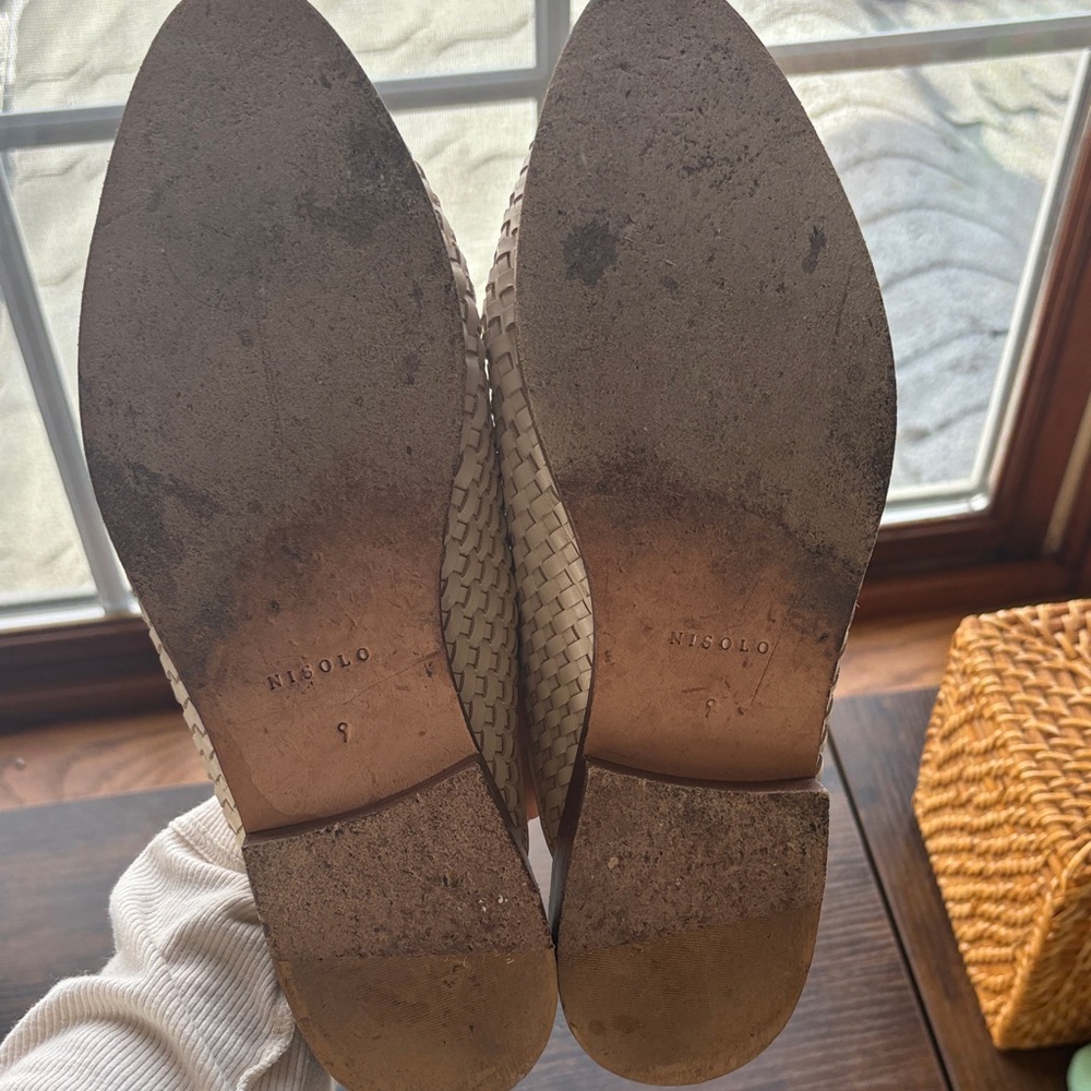Nisolo Women's Beige Woven Mules - Picture 3 of 5